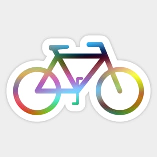 Splashes of Colour on a Bike Sticker